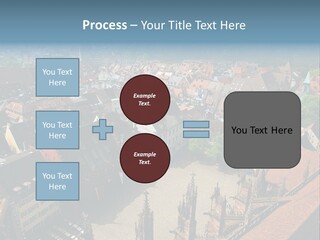 A Large City With Lots Of Tall Buildings PowerPoint Template