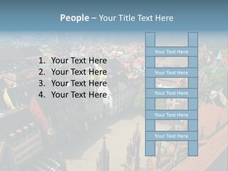 A Large City With Lots Of Tall Buildings PowerPoint Template