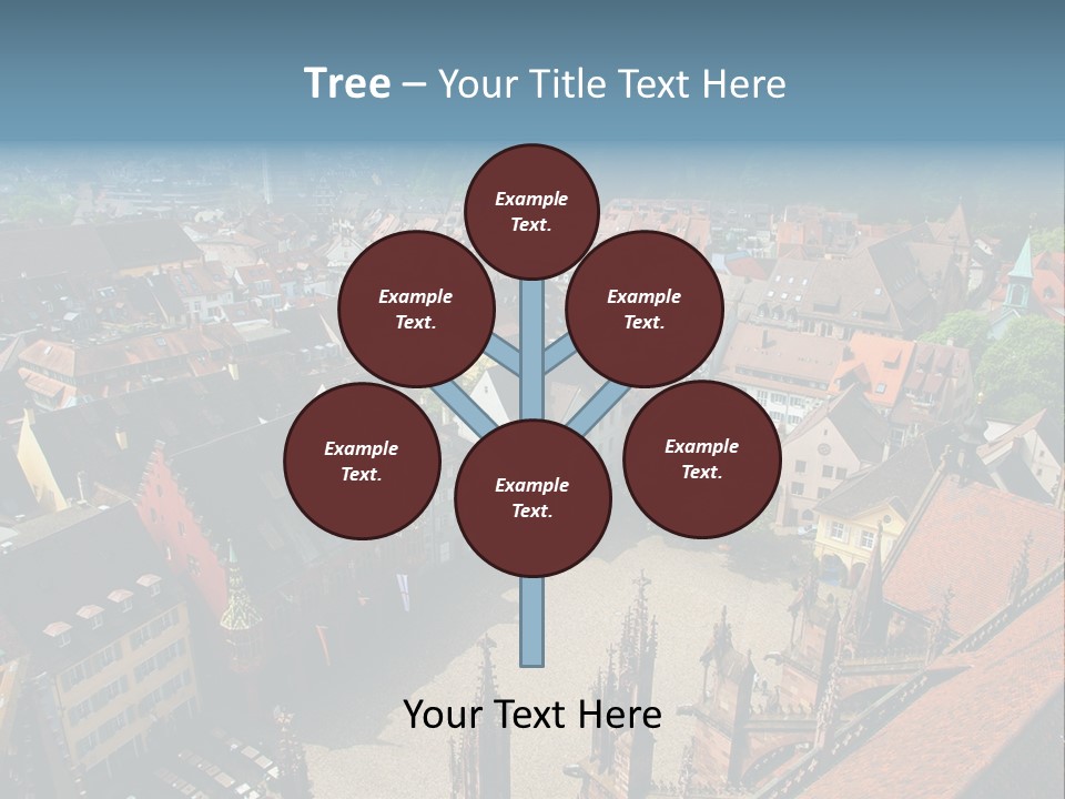 A Large City With Lots Of Tall Buildings PowerPoint Template