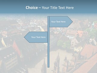 A Large City With Lots Of Tall Buildings PowerPoint Template