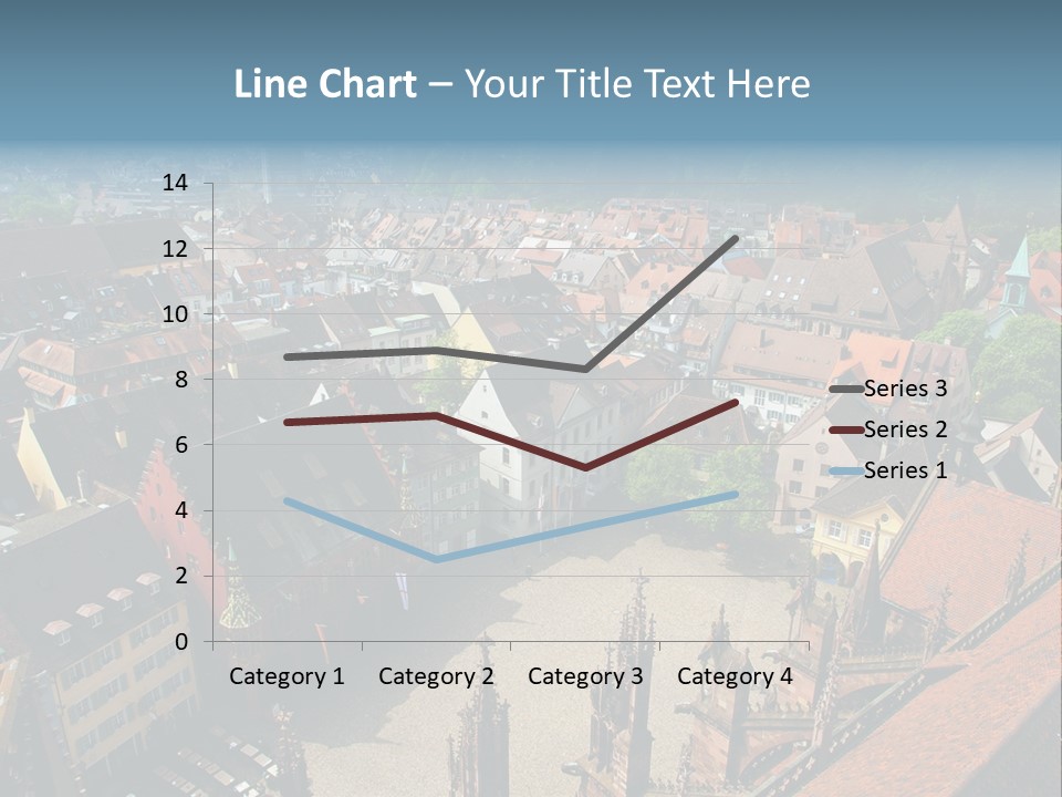 A Large City With Lots Of Tall Buildings PowerPoint Template