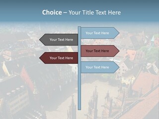 A Large City With Lots Of Tall Buildings PowerPoint Template
