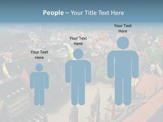 A Large City With Lots Of Tall Buildings PowerPoint Template
