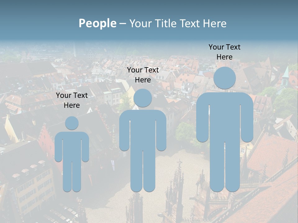 A Large City With Lots Of Tall Buildings PowerPoint Template
