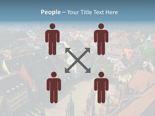 A Large City With Lots Of Tall Buildings PowerPoint Template