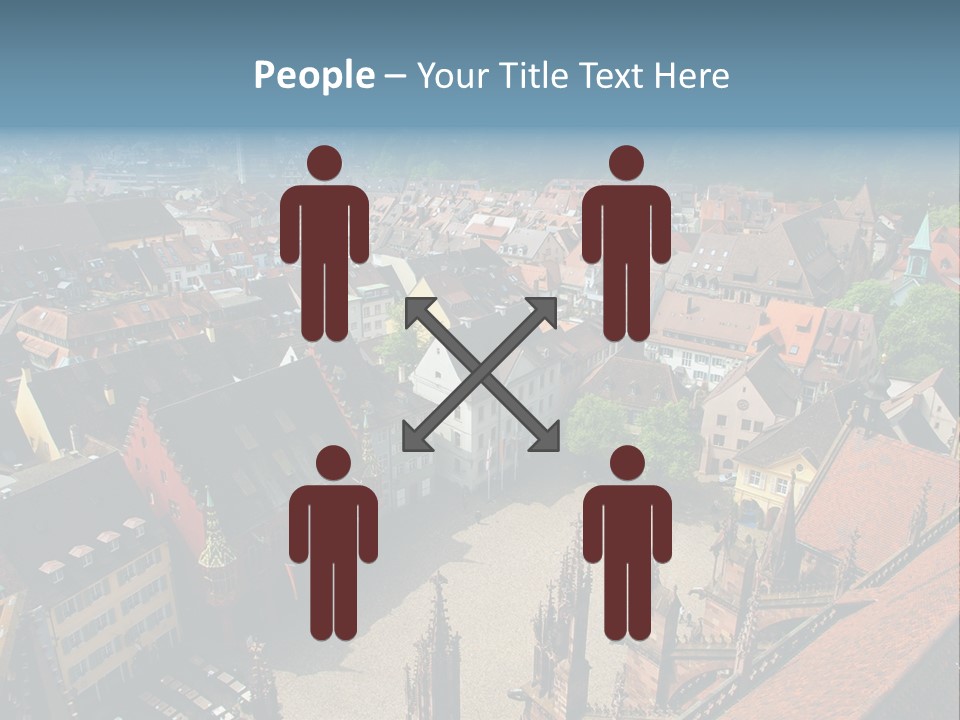 A Large City With Lots Of Tall Buildings PowerPoint Template