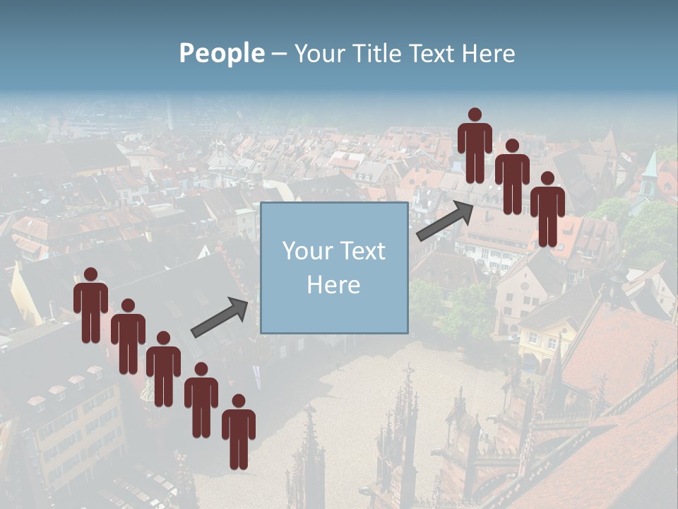 A Large City With Lots Of Tall Buildings PowerPoint Template