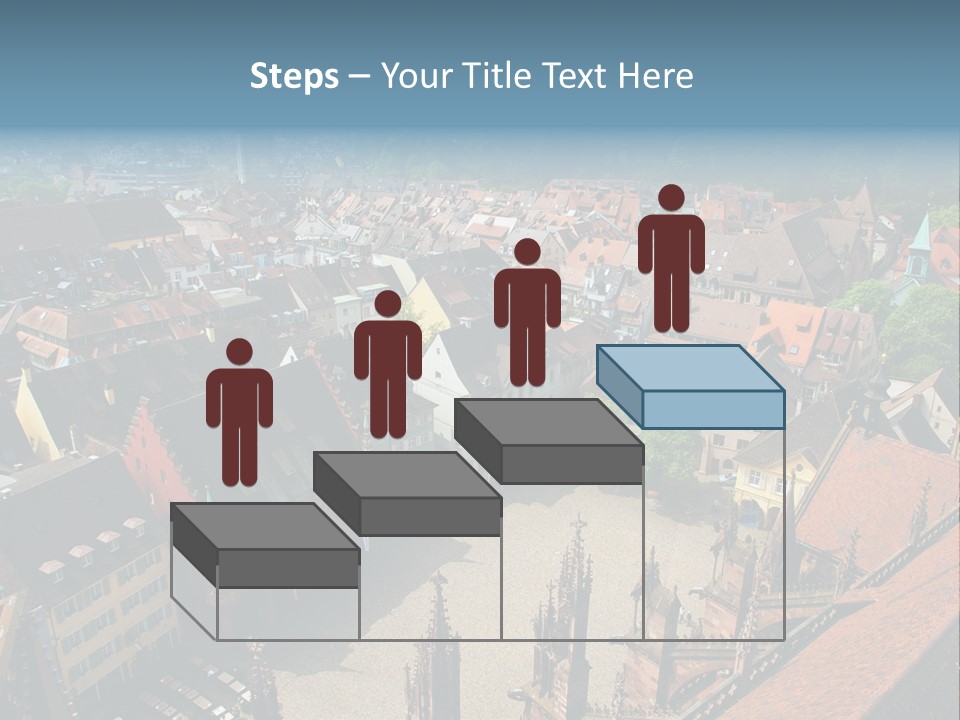 A Large City With Lots Of Tall Buildings PowerPoint Template