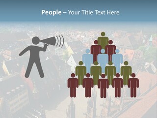 A Large City With Lots Of Tall Buildings PowerPoint Template