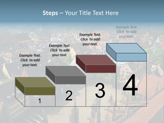 A Large City With Lots Of Tall Buildings PowerPoint Template