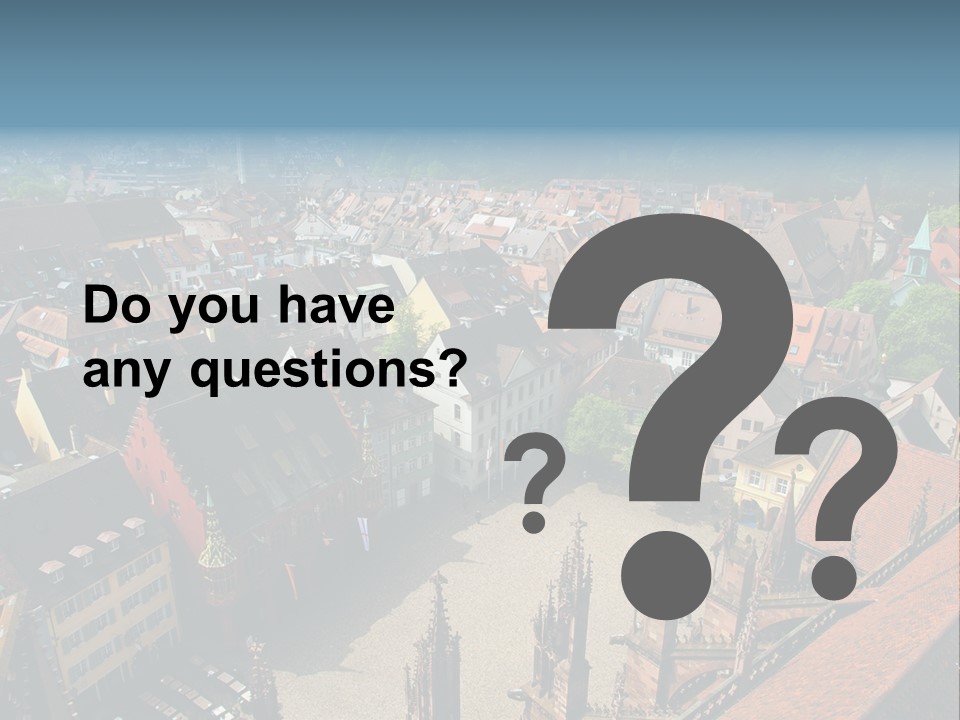 A Large City With Lots Of Tall Buildings PowerPoint Template