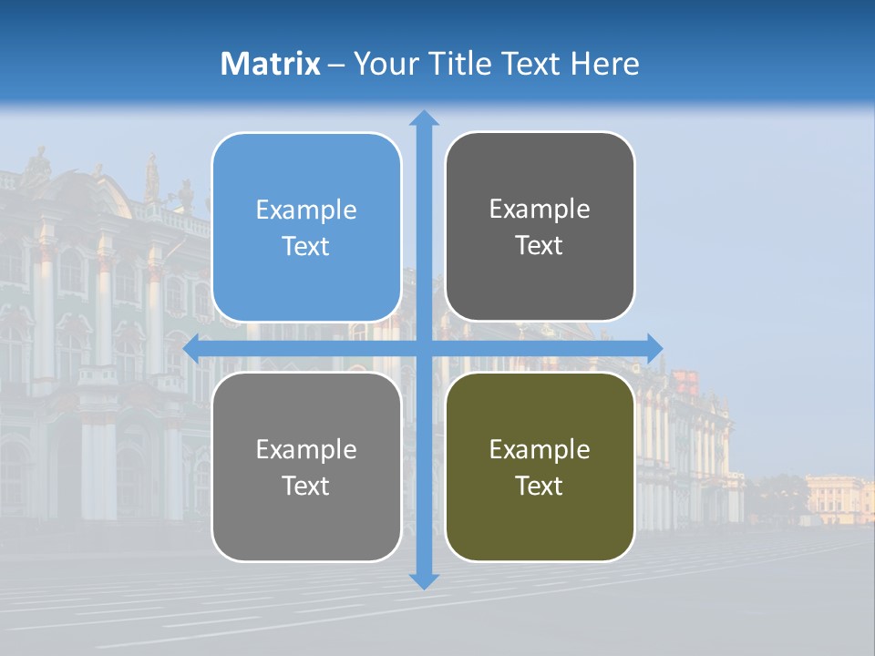 A Large Building With A Blue Sky In The Background PowerPoint Template