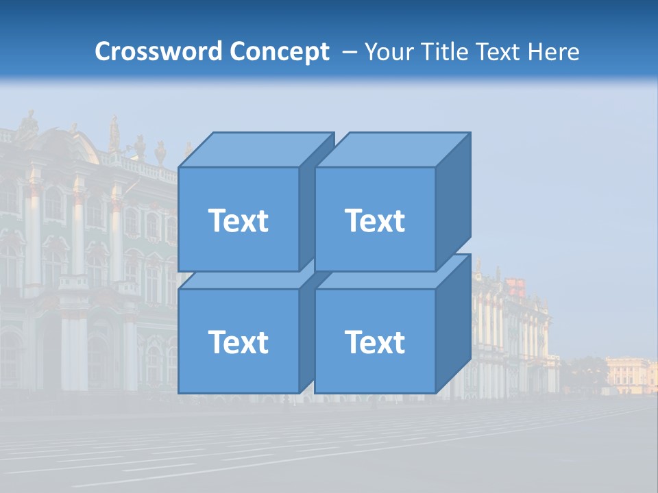 A Large Building With A Blue Sky In The Background PowerPoint Template