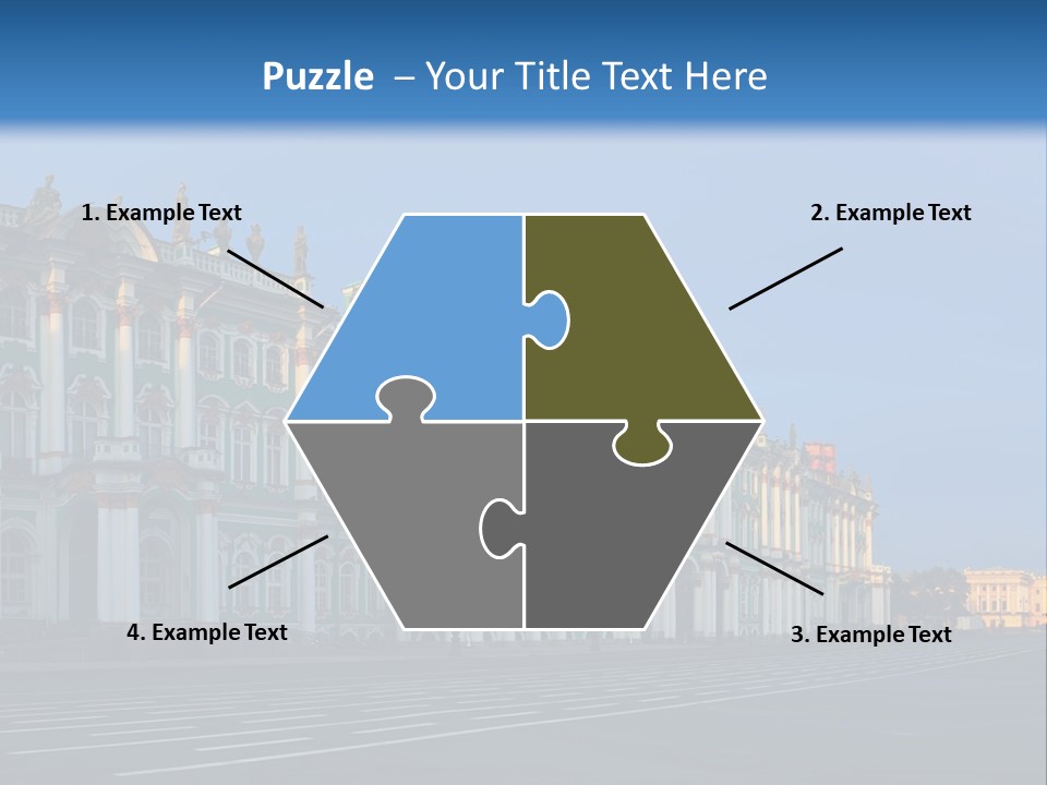 A Large Building With A Blue Sky In The Background PowerPoint Template