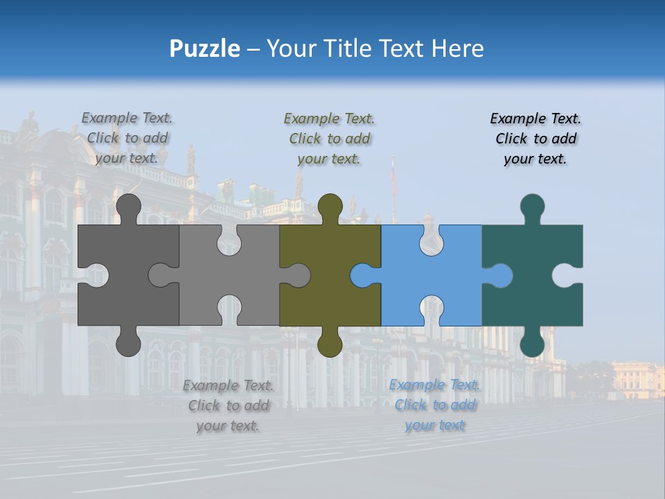 A Large Building With A Blue Sky In The Background PowerPoint Template