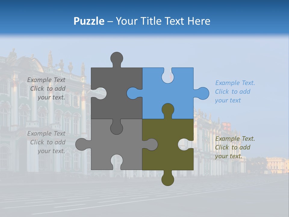 A Large Building With A Blue Sky In The Background PowerPoint Template