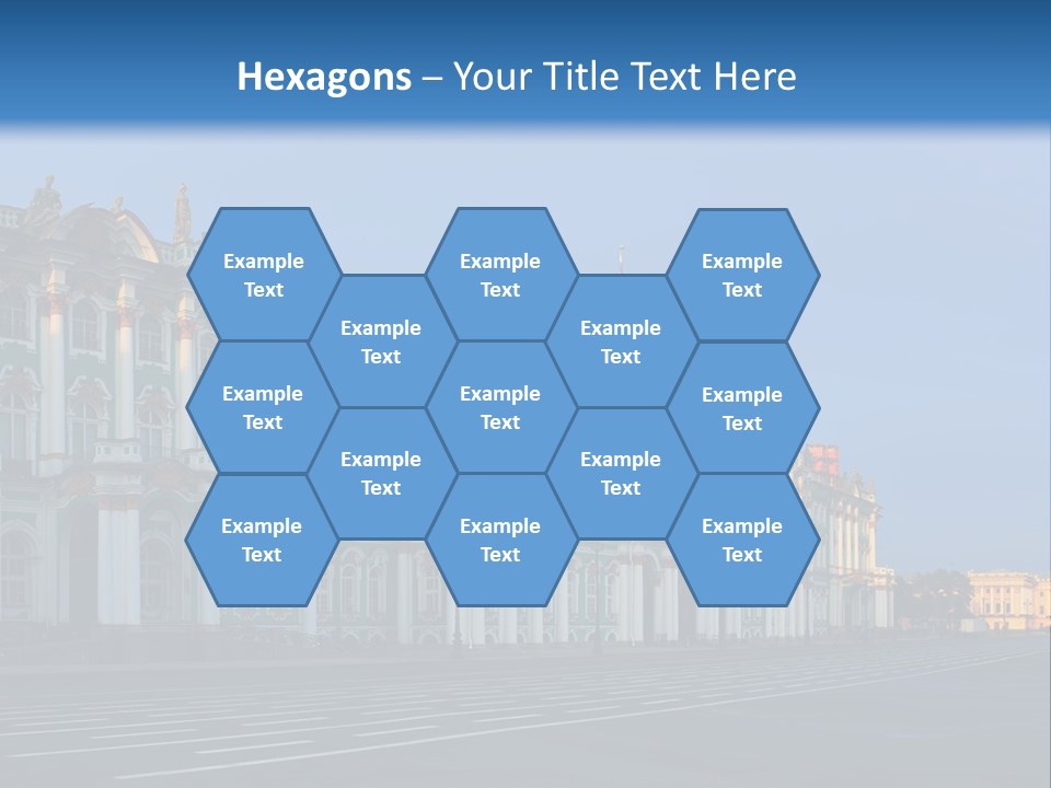 A Large Building With A Blue Sky In The Background PowerPoint Template