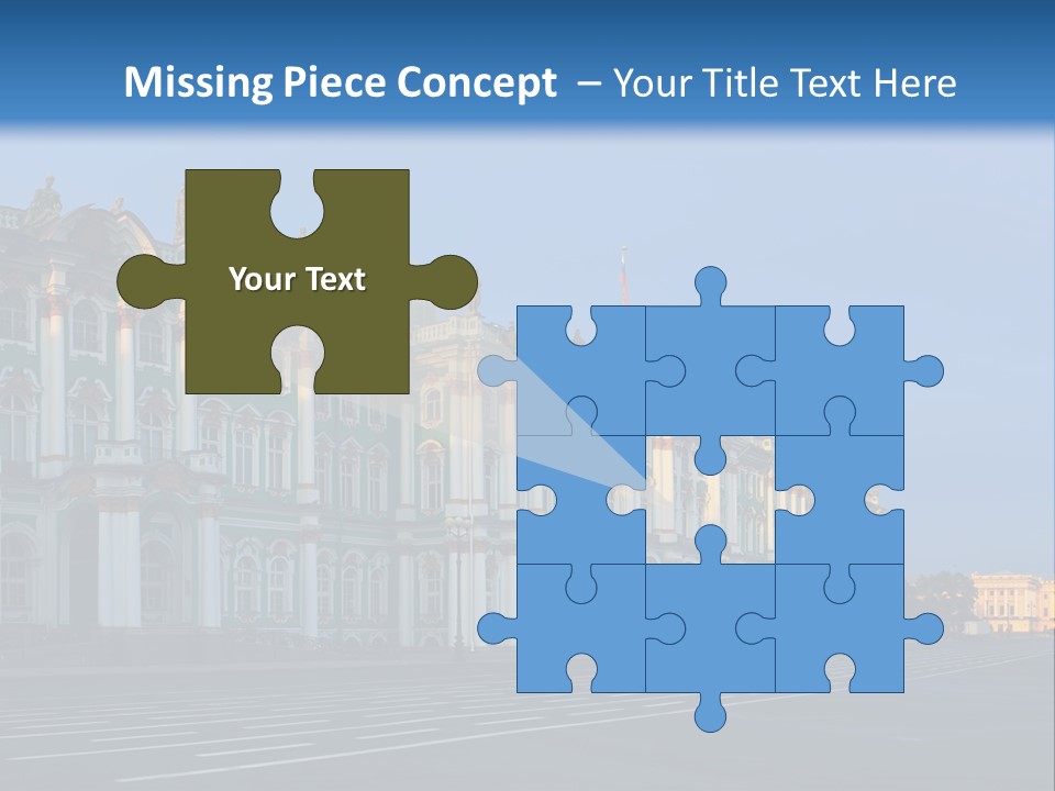 A Large Building With A Blue Sky In The Background PowerPoint Template