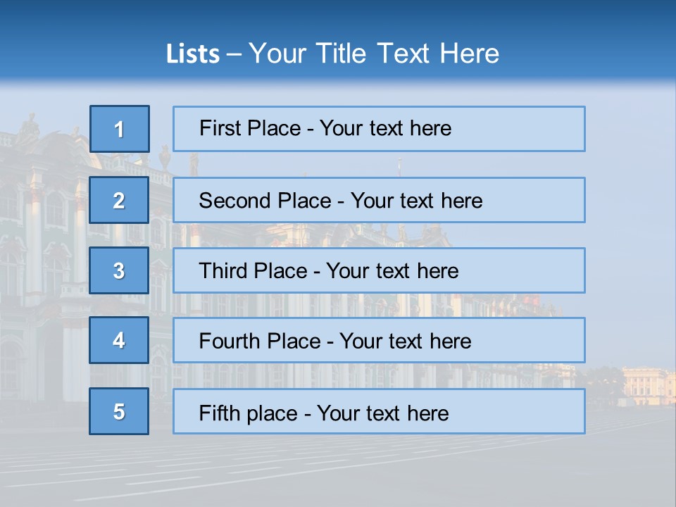 A Large Building With A Blue Sky In The Background PowerPoint Template