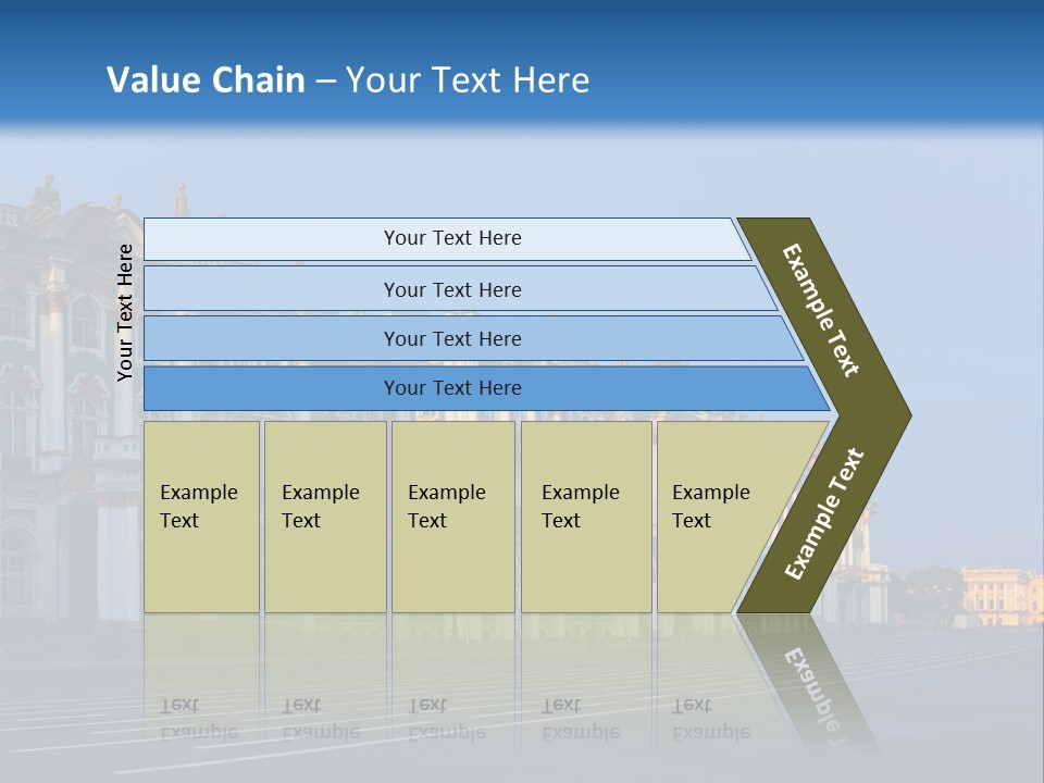 A Large Building With A Blue Sky In The Background PowerPoint Template