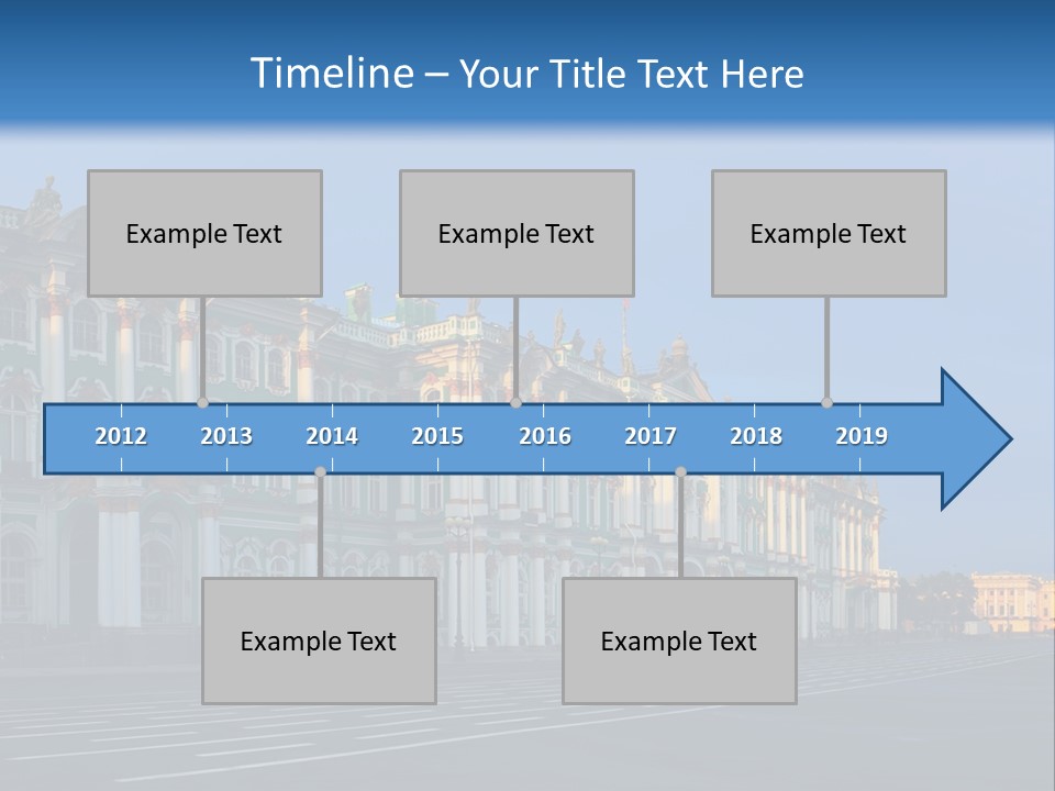 A Large Building With A Blue Sky In The Background PowerPoint Template