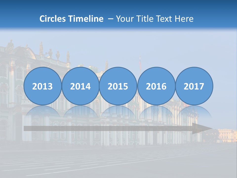 A Large Building With A Blue Sky In The Background PowerPoint Template