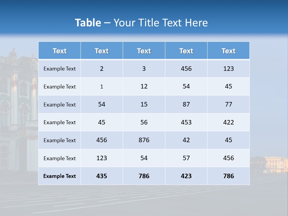 A Large Building With A Blue Sky In The Background PowerPoint Template