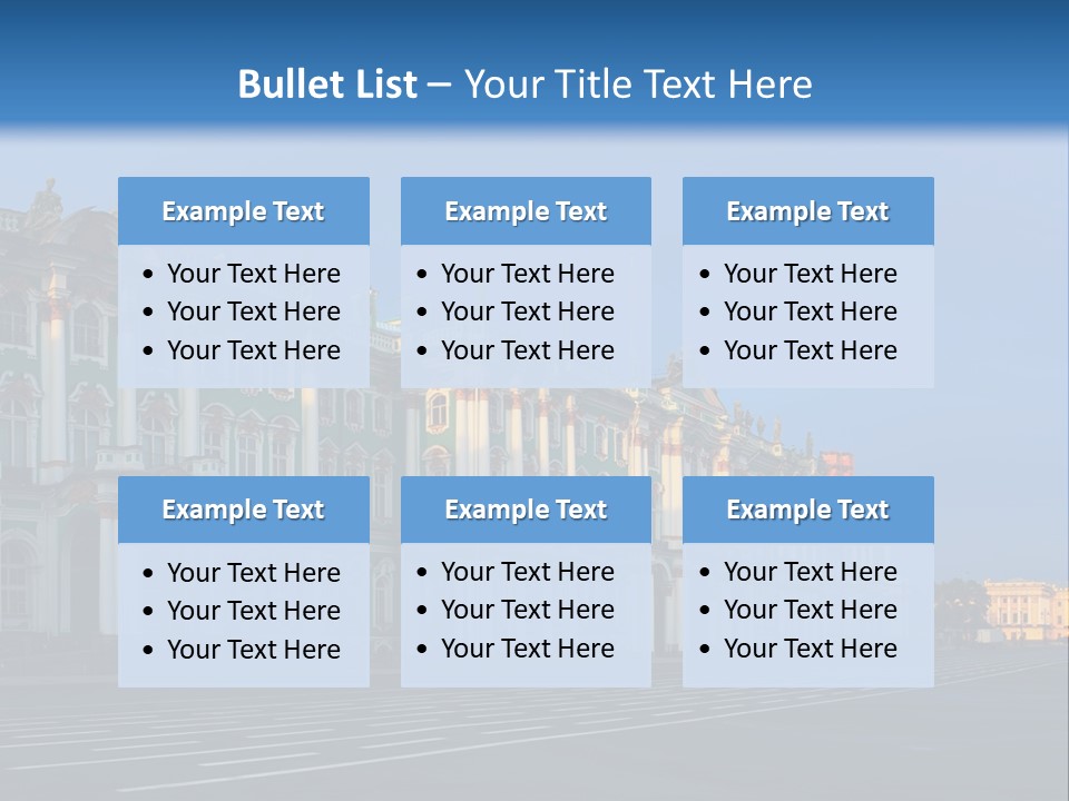 A Large Building With A Blue Sky In The Background PowerPoint Template