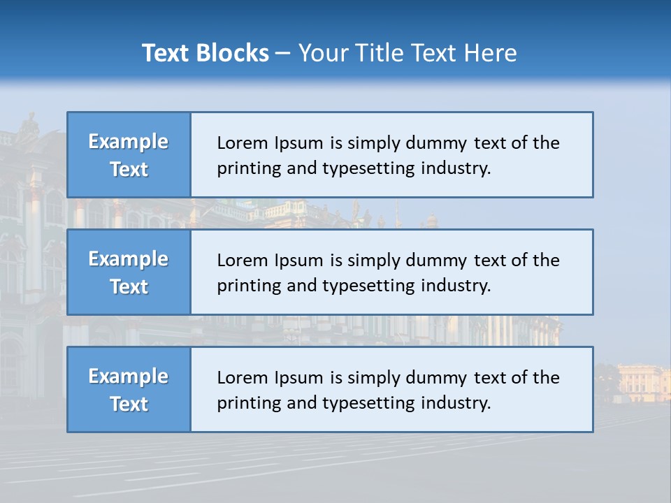 A Large Building With A Blue Sky In The Background PowerPoint Template