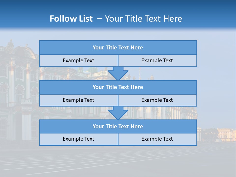 A Large Building With A Blue Sky In The Background PowerPoint Template