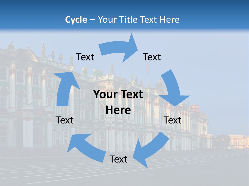 A Large Building With A Blue Sky In The Background PowerPoint Template