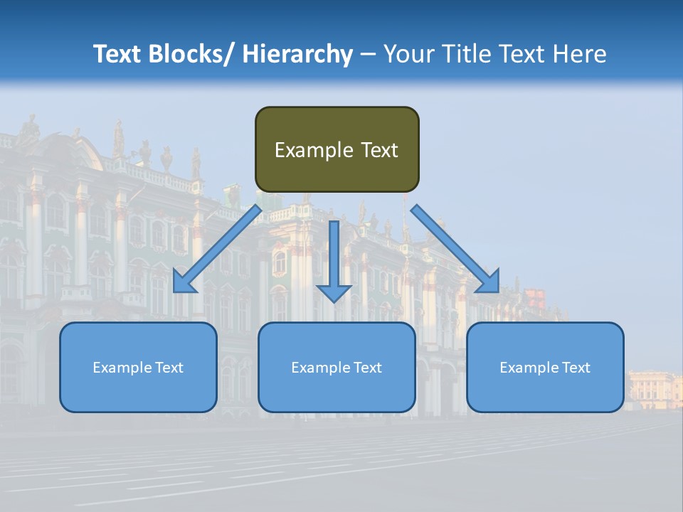 A Large Building With A Blue Sky In The Background PowerPoint Template
