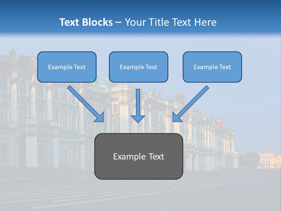A Large Building With A Blue Sky In The Background PowerPoint Template