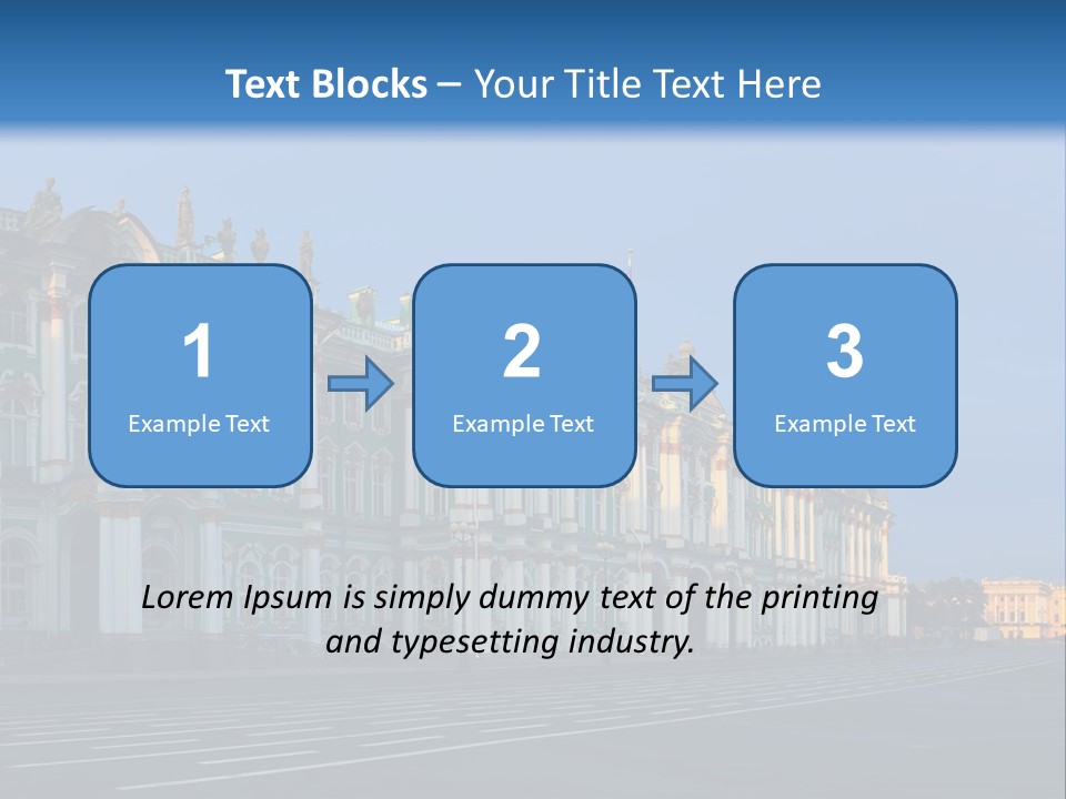 A Large Building With A Blue Sky In The Background PowerPoint Template