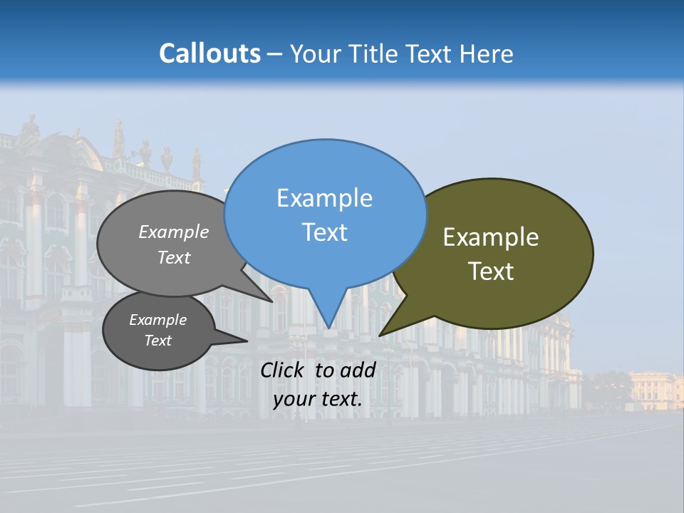 A Large Building With A Blue Sky In The Background PowerPoint Template