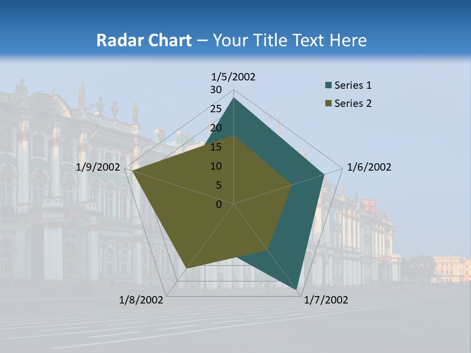 A Large Building With A Blue Sky In The Background PowerPoint Template