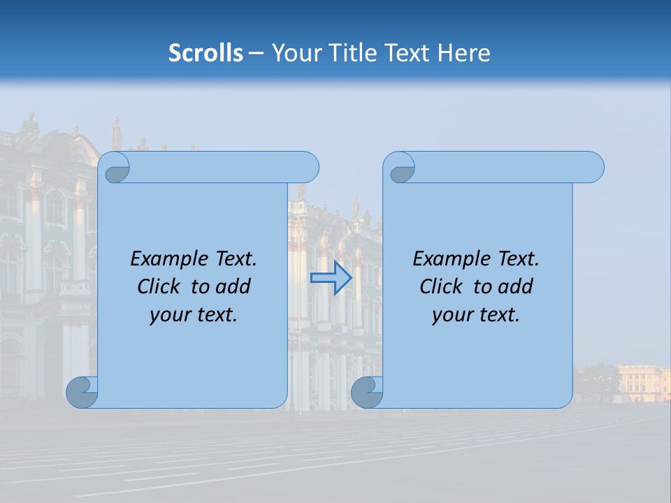 A Large Building With A Blue Sky In The Background PowerPoint Template