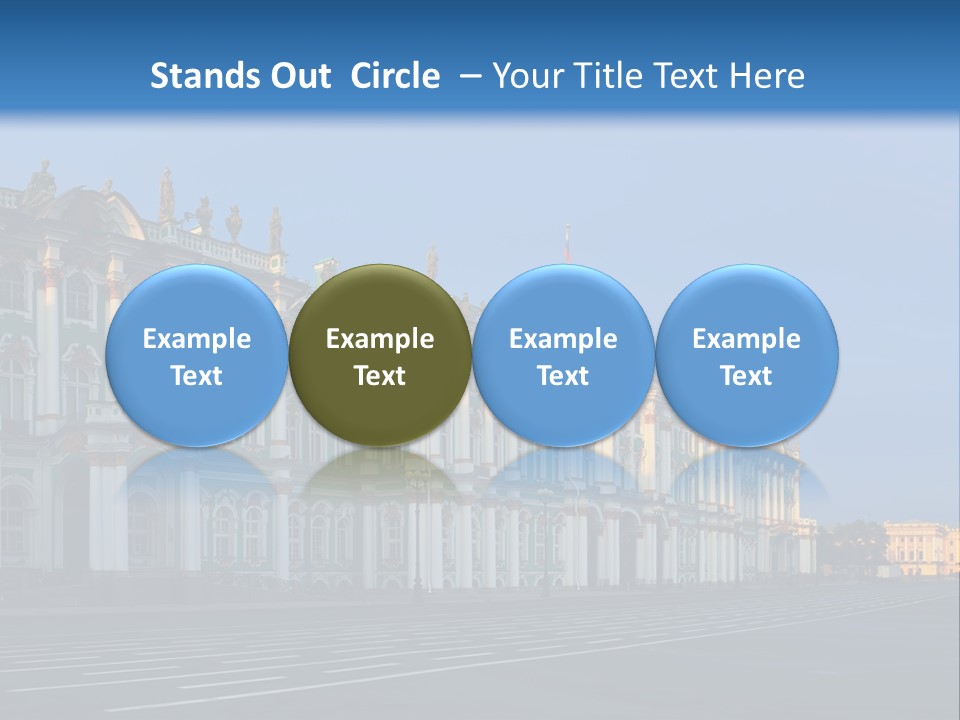 A Large Building With A Blue Sky In The Background PowerPoint Template