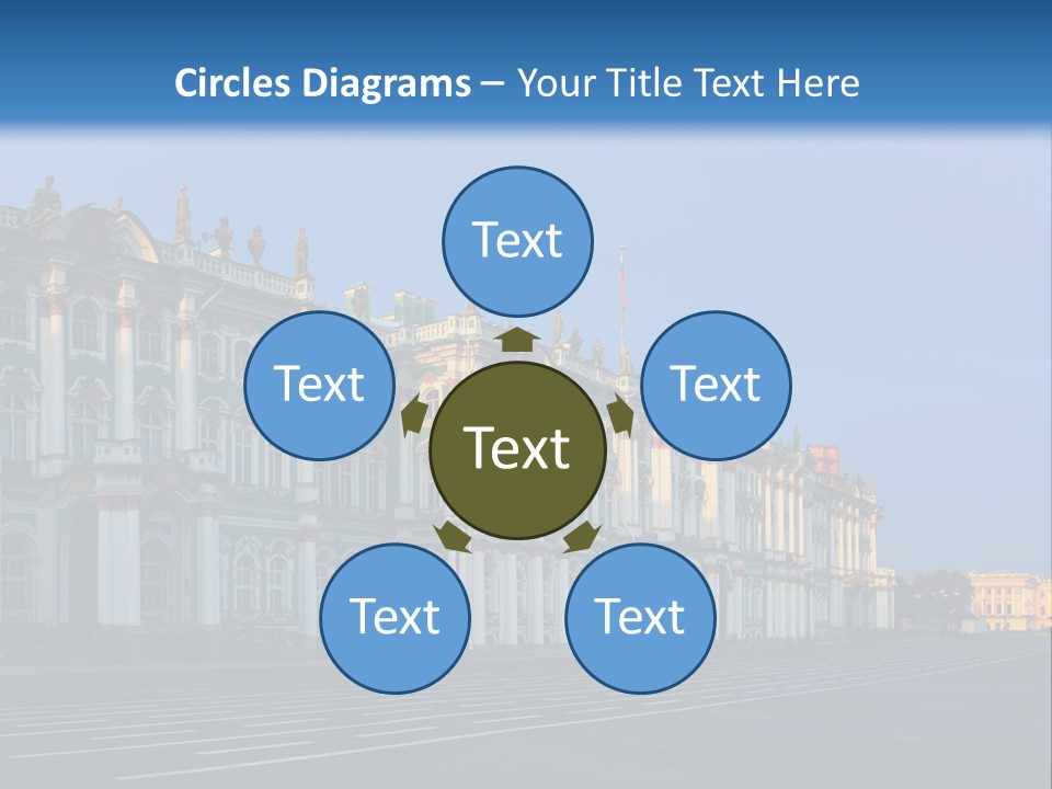 A Large Building With A Blue Sky In The Background PowerPoint Template