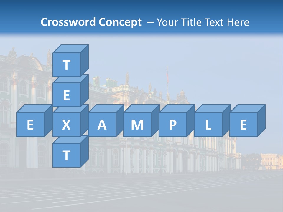 A Large Building With A Blue Sky In The Background PowerPoint Template