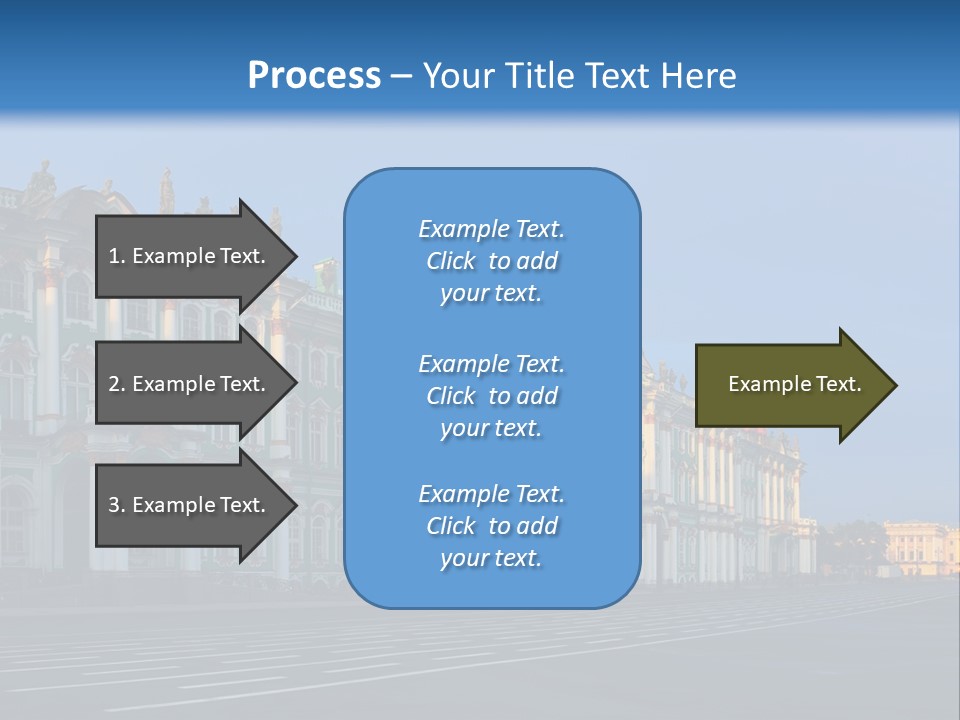 A Large Building With A Blue Sky In The Background PowerPoint Template