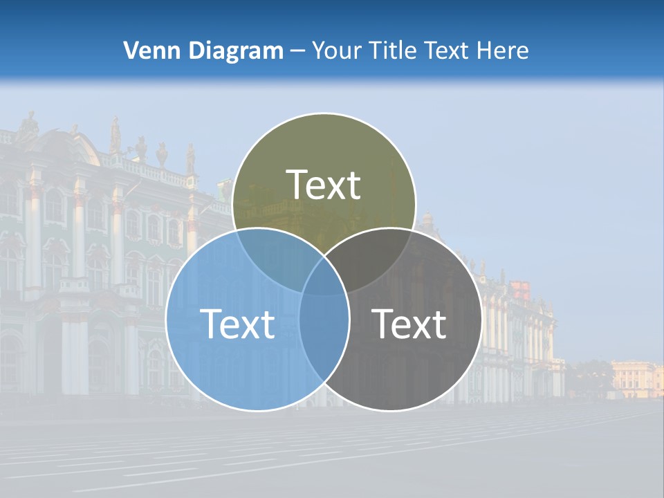 A Large Building With A Blue Sky In The Background PowerPoint Template