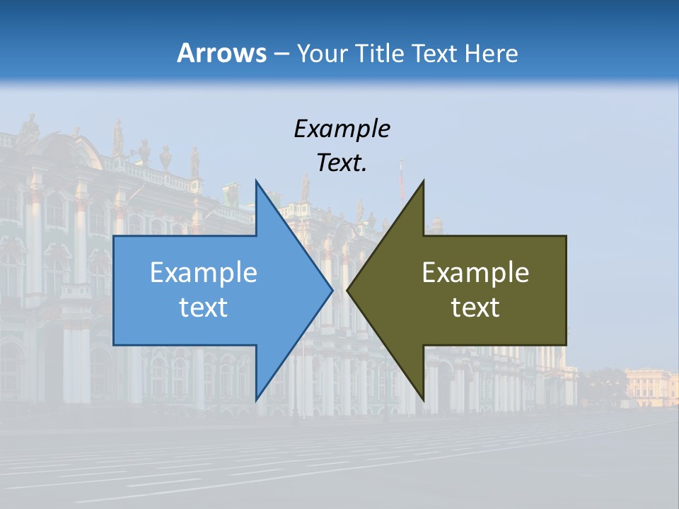 A Large Building With A Blue Sky In The Background PowerPoint Template