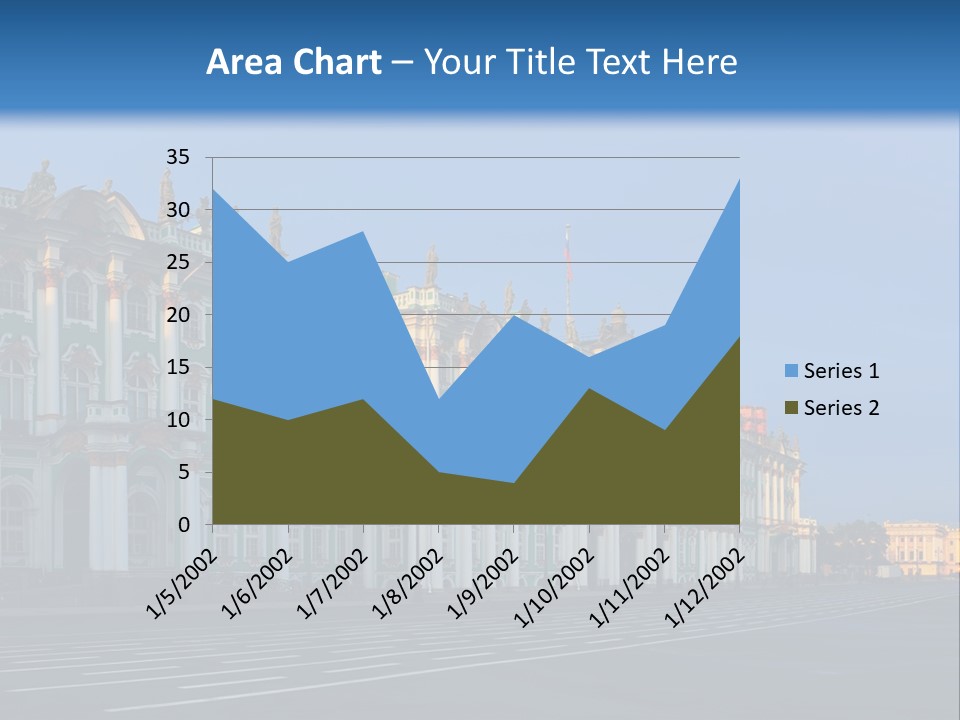 A Large Building With A Blue Sky In The Background PowerPoint Template