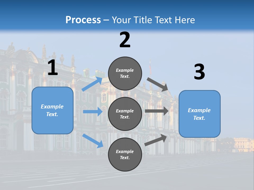 A Large Building With A Blue Sky In The Background PowerPoint Template