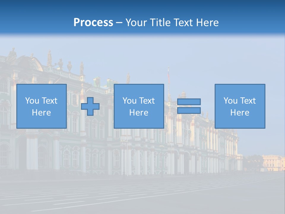 A Large Building With A Blue Sky In The Background PowerPoint Template