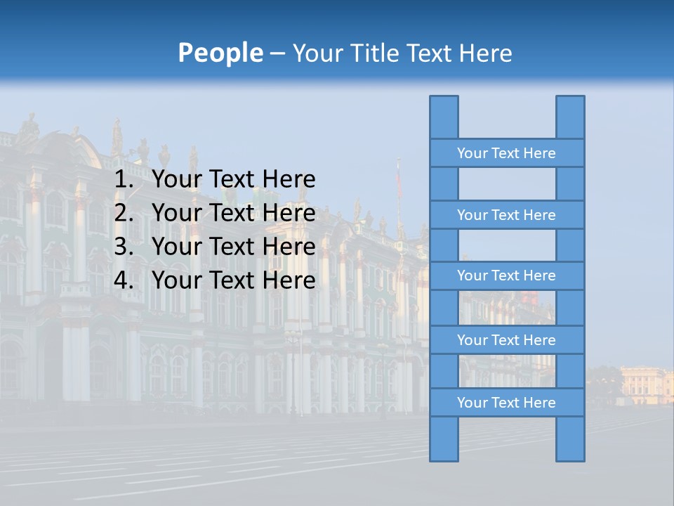 A Large Building With A Blue Sky In The Background PowerPoint Template