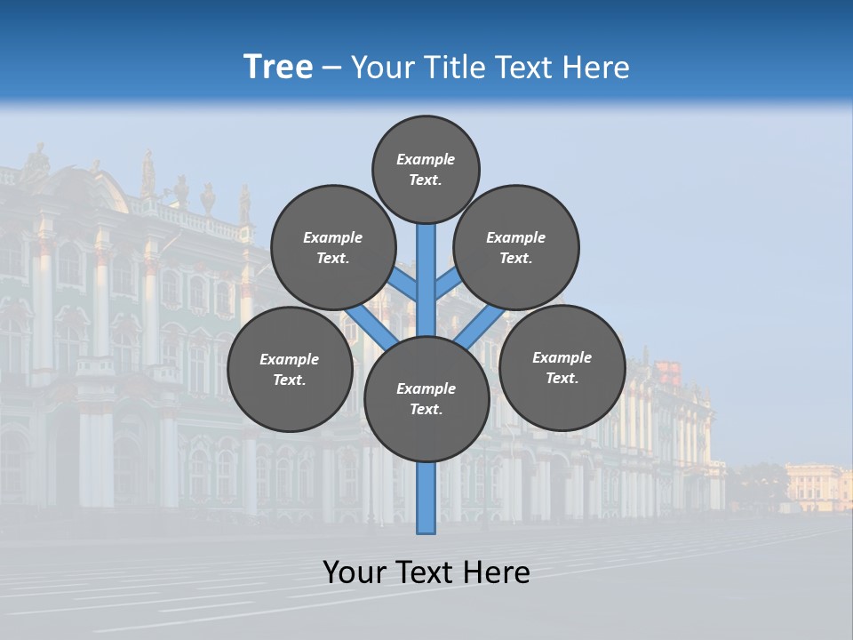 A Large Building With A Blue Sky In The Background PowerPoint Template