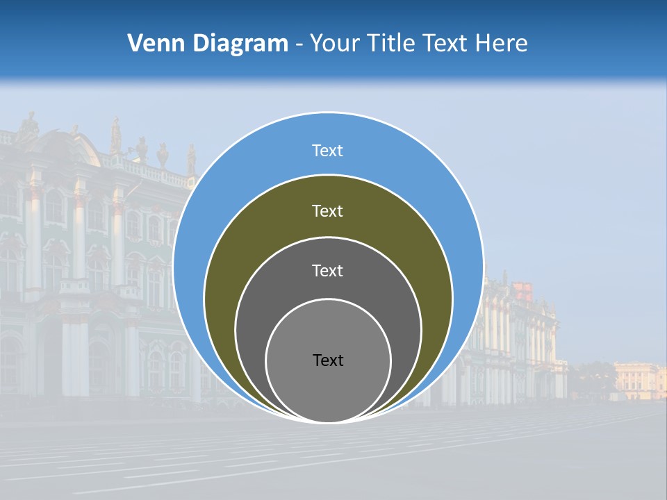 A Large Building With A Blue Sky In The Background PowerPoint Template