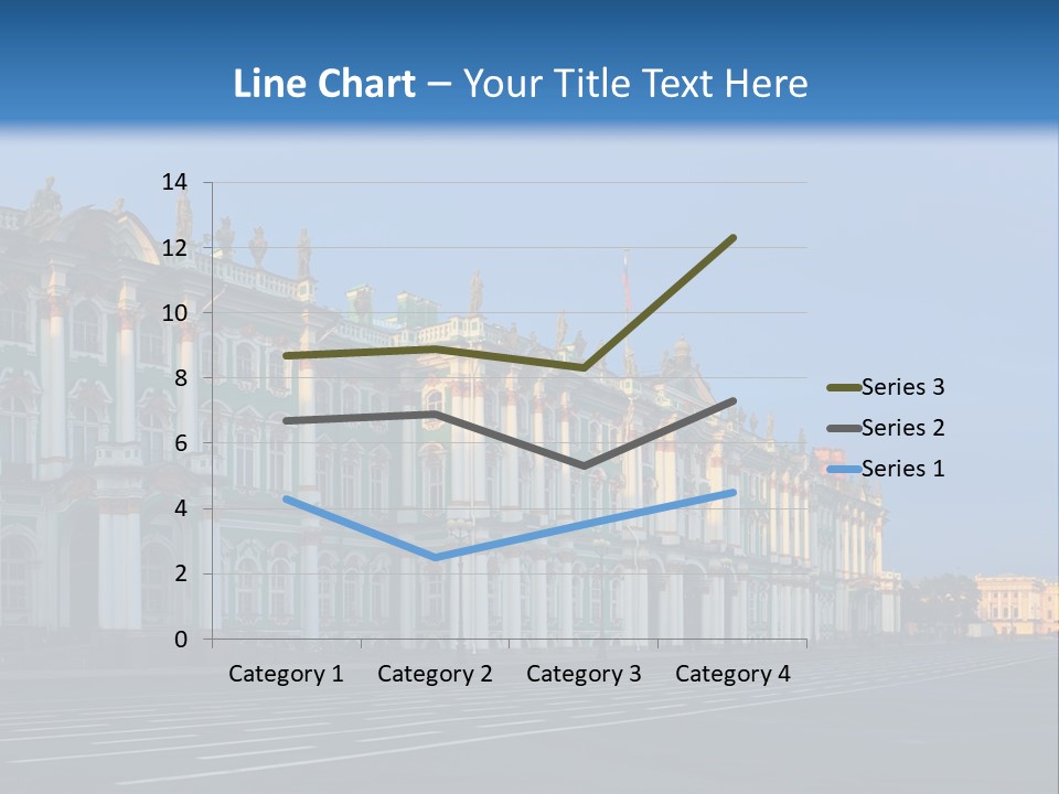 A Large Building With A Blue Sky In The Background PowerPoint Template